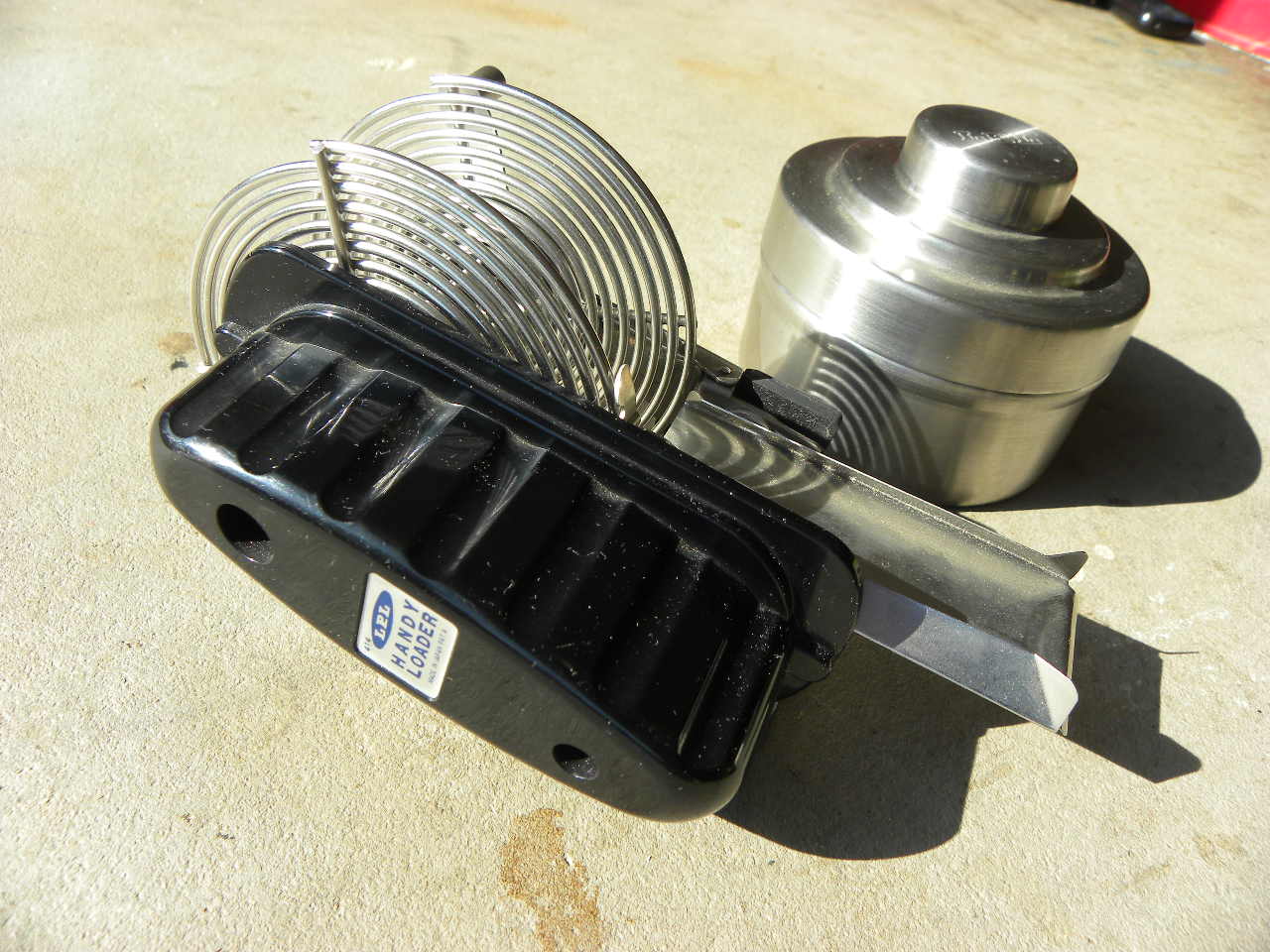 35mm film developing tank, stainless steel reels, and film loader
